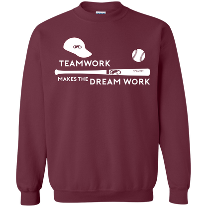Baseball T-shirt Teamwork Makes The Dream Work Maroon