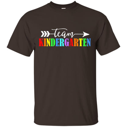 Team Kindergarten Teacher T-shirt Dark Chocolate