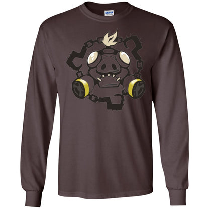 Overwatch Roadhog Chains Spray T-shirt Dark Chocolate
