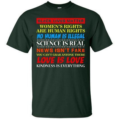 Black Lives Matter Womens Rights Are Human Rights Forest Green