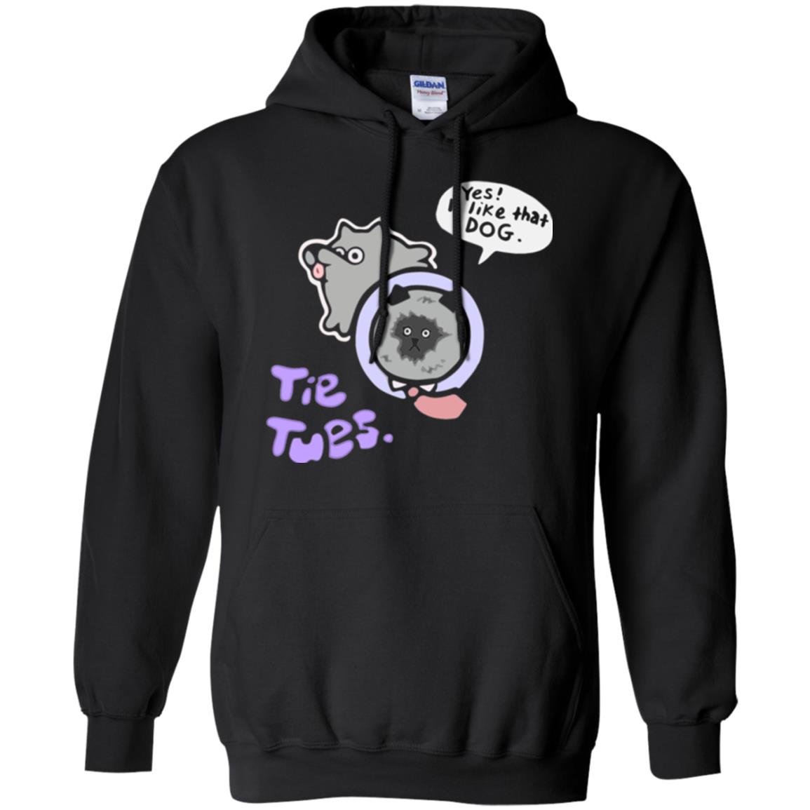 Yes I Like That Dog Tietuesday Dog Lover T-shirt Black