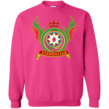Azerbaijan Arms Coat Flag T-shirt Heliconia