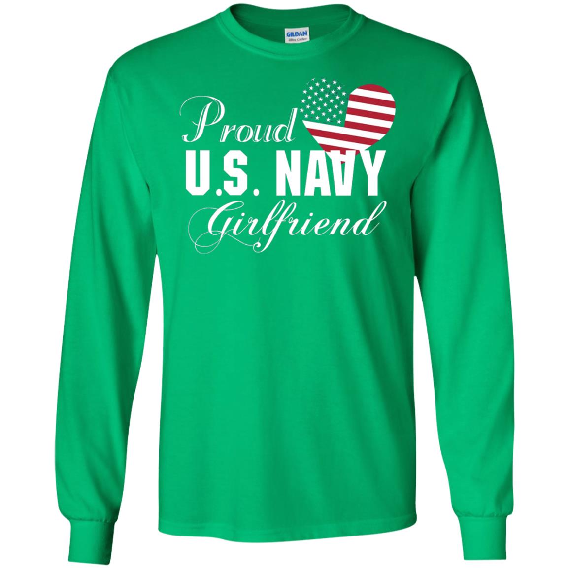Pride U.s. Army Shirt Proud Navy Girlfriend Heart Irish Green