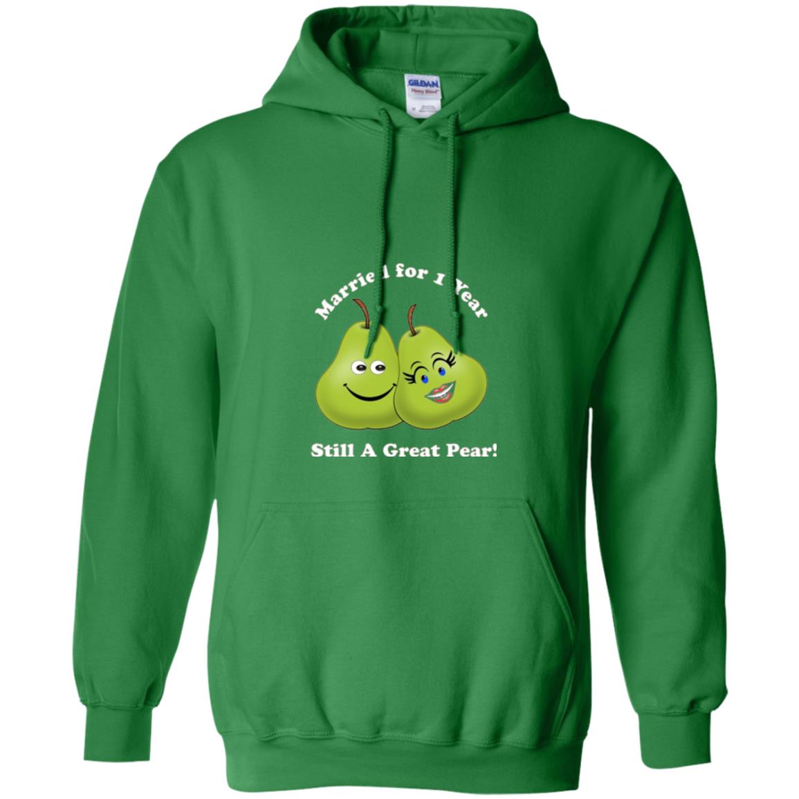 Married For 1 Year Still A Great Pear 1st Anniversary T-shirt Irish Green