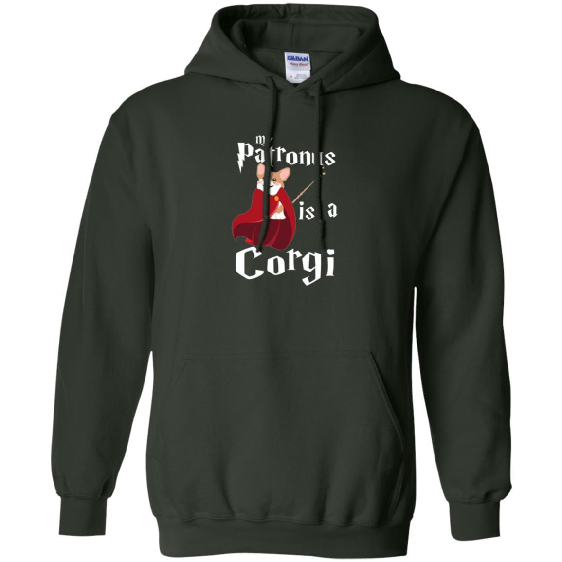 Dog Lover T-shirt My Patronus Is A Corgi T-shirt Forest Green