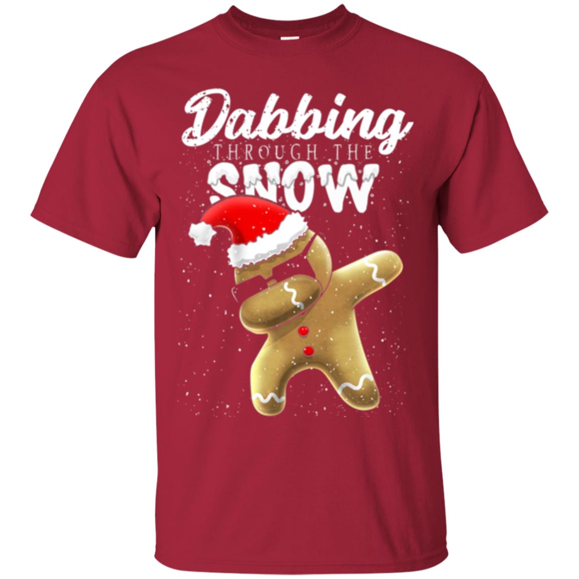 Dabbing Gingerbread T-shirt Dabbing Through The Snow Cardinal