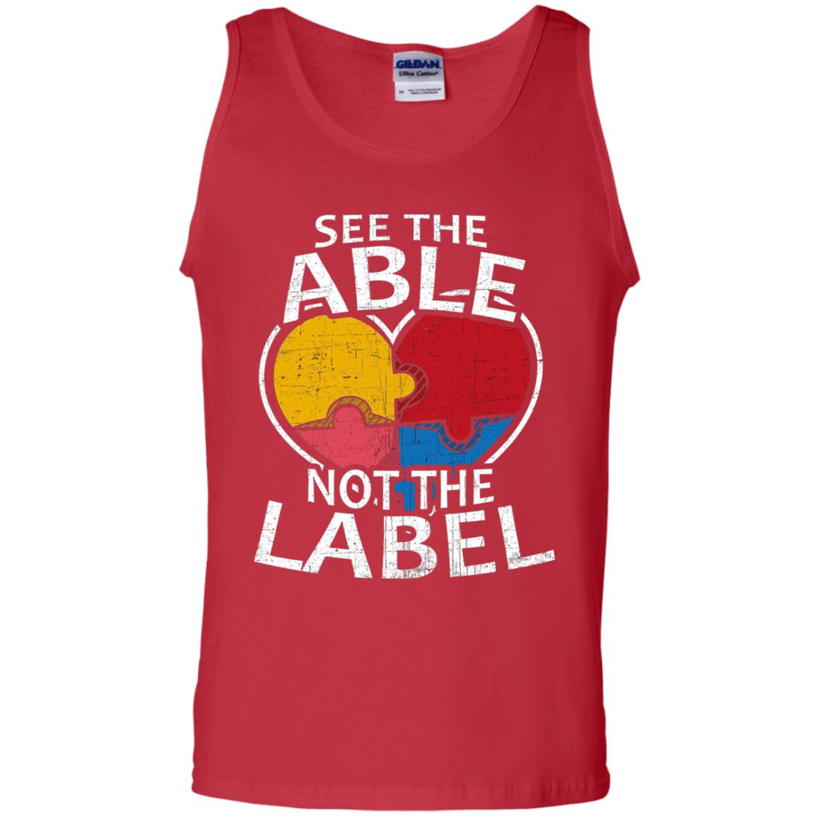 See The Able Not The Label Autism Shirt Red