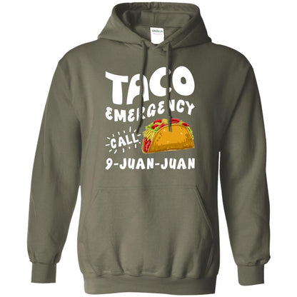 Emergency Call 9 Juan Juan Taco Cinco De Mayo Shirt Military Green