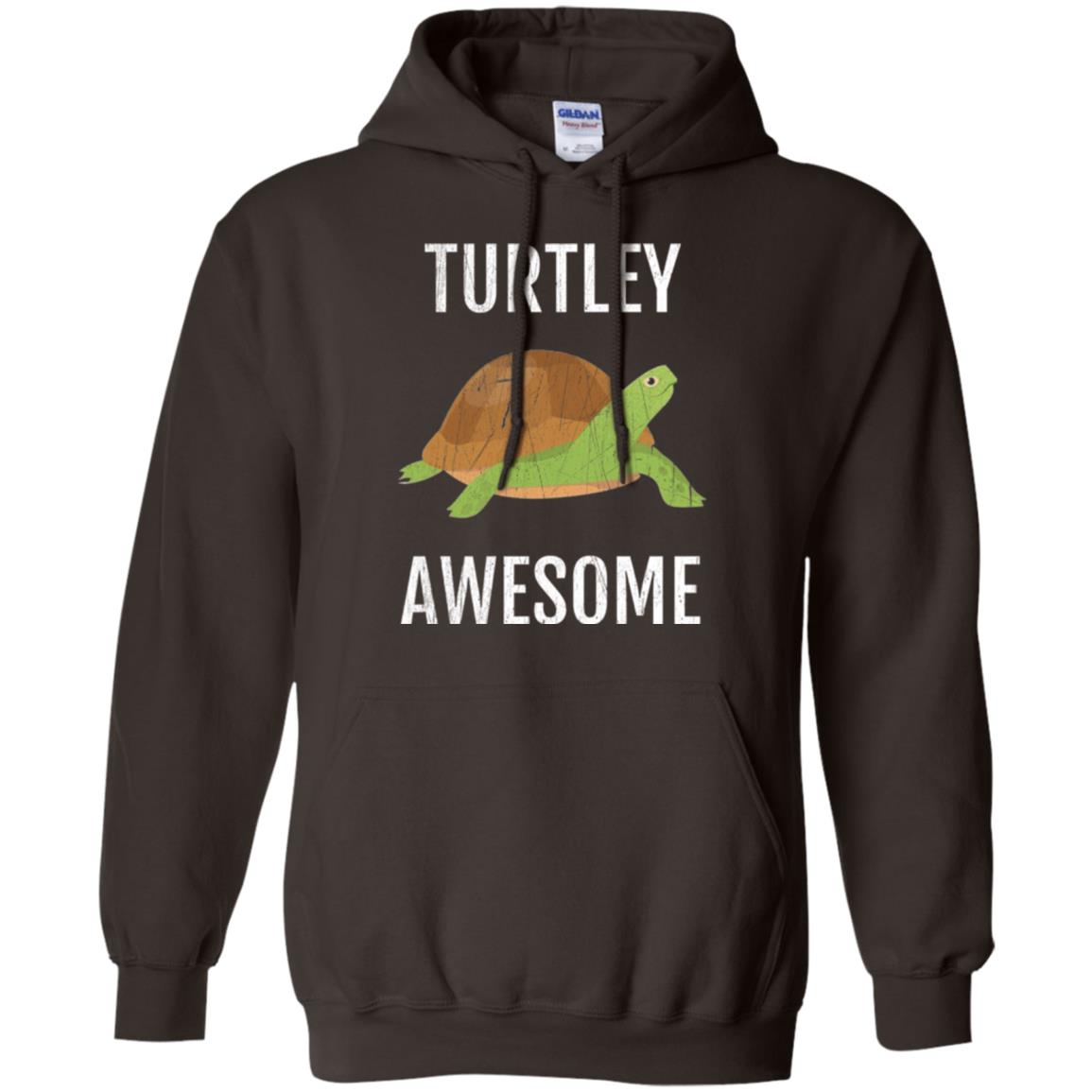 Turtle T-shirt Turtley Awesome Dark Chocolate