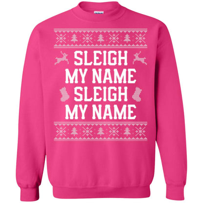 Christmas T-shirt Sleigh My Name Heliconia