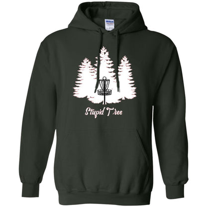Disc Golf T-shirt Stupid Tree Forest Green