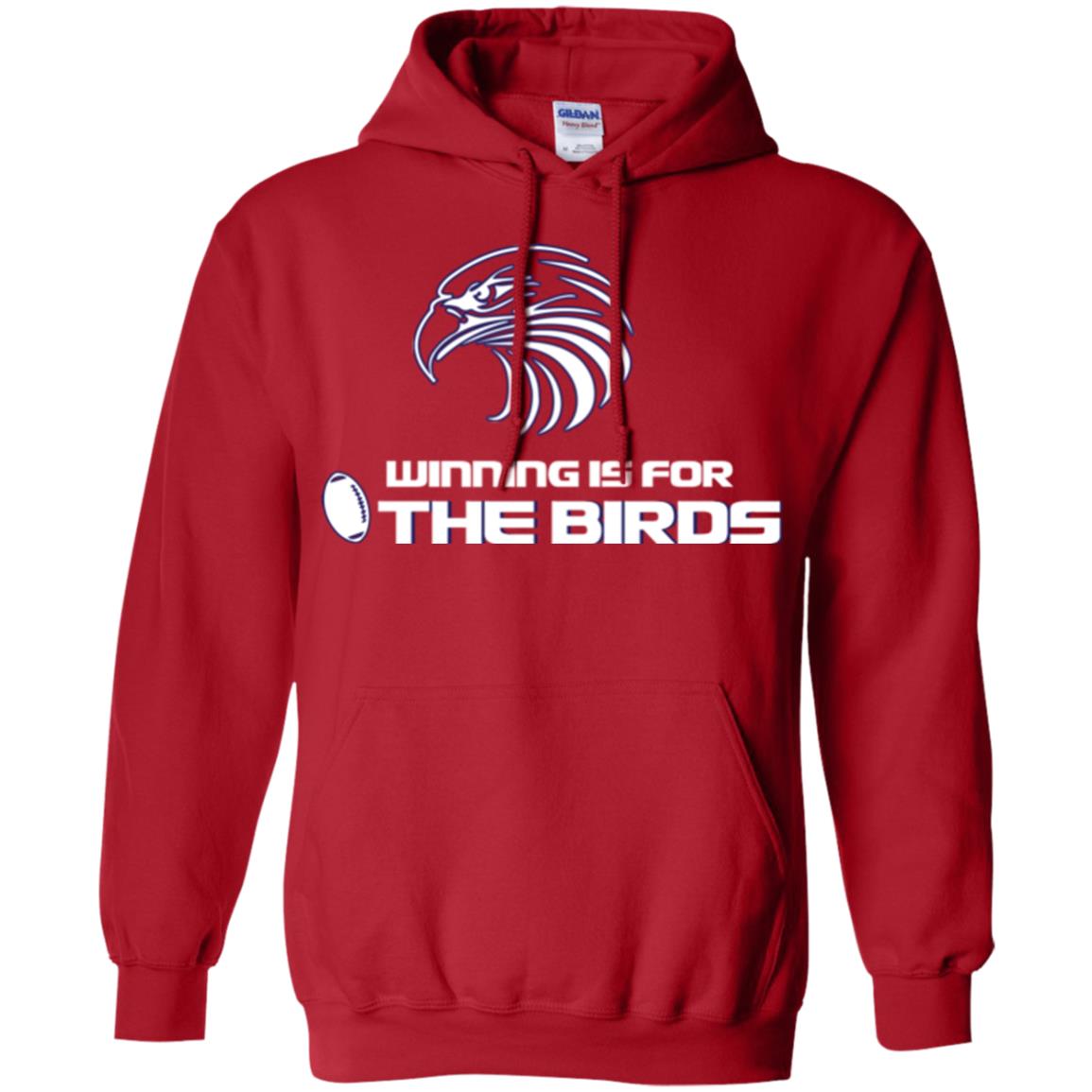 Football T-shirt Winning Is For The Birds Red