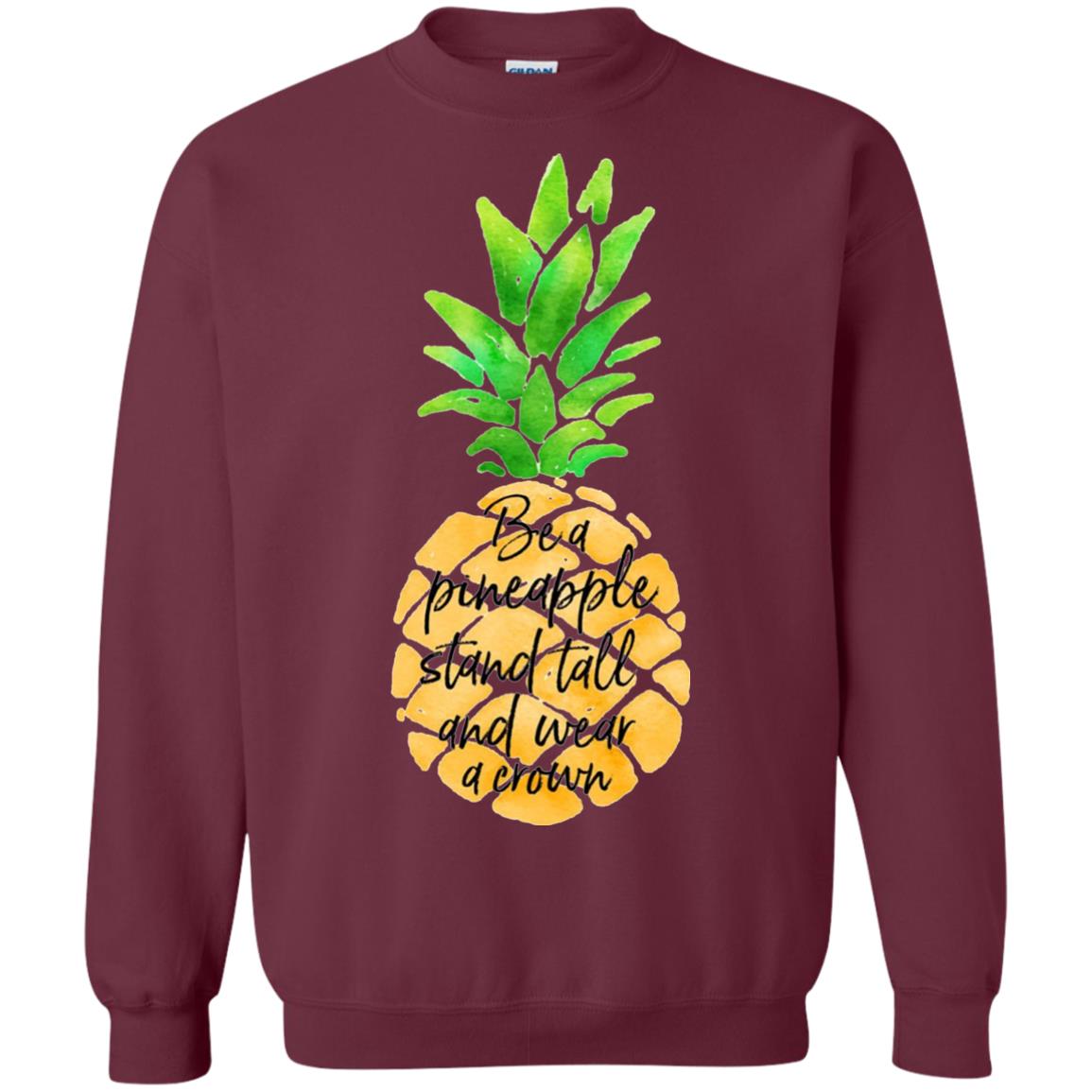 Funny Pineapple T-shirt Maroon