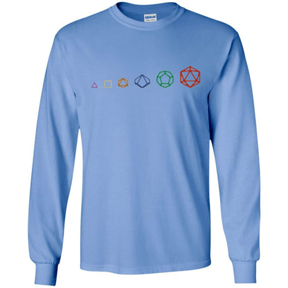 Gamer T-shirt D20 Dice Evolution Role T-shirt Carolina Blue