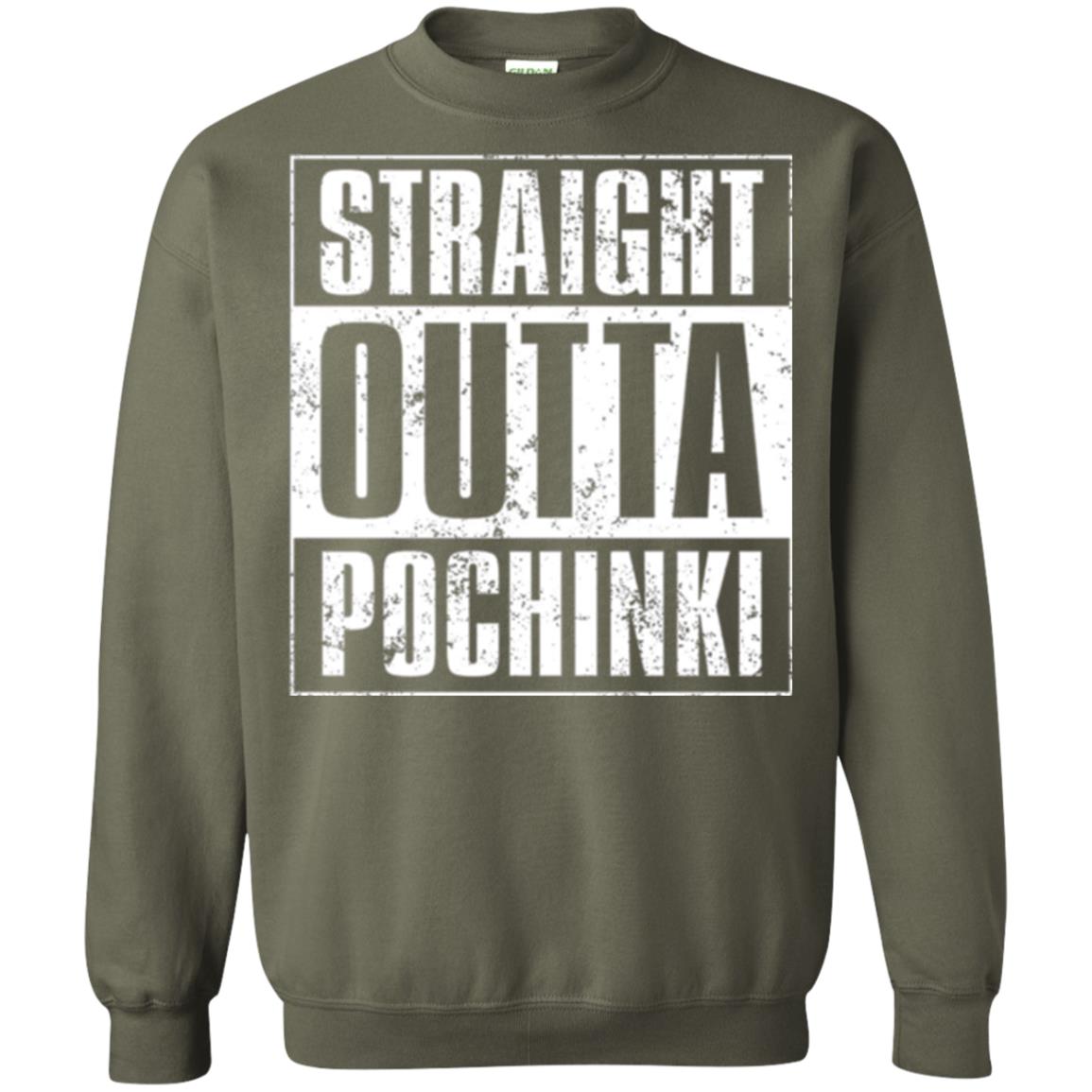 Gaming T-shirt Straight Outta Pochinki Military Green