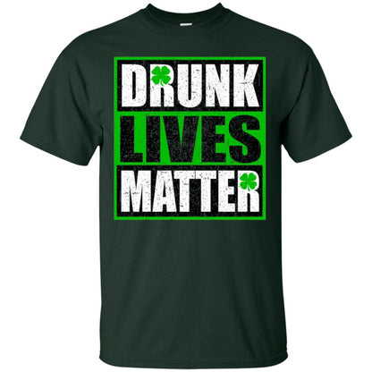 Vintage Drunk Lives Matter Saint Patrick_s Day T-shirt Forest