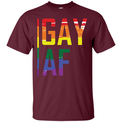 Gay Af Lgbt Pride Month 2018 Shirt Maroon