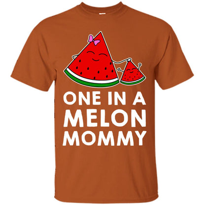 One In A Melon Mommy Funny Summer Melon Fruit Shirt Texas Orange