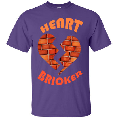 Valentines Day T-shirt Heart Bricker Purple