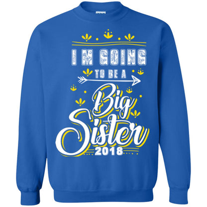 Family T-shirt I'm Going To Be A Big Sister 2018 Royal