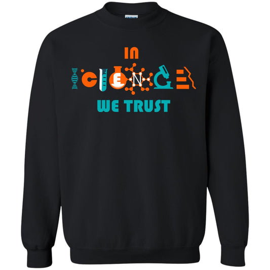 Scientist T-shirt In Science We Trust Black