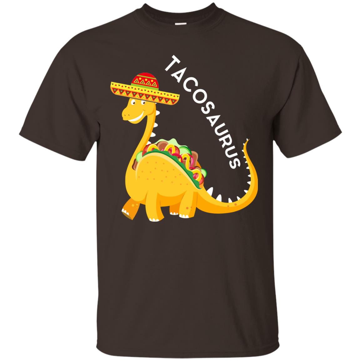 Tacosaurus Tacos Dinosaurus Cinco De Mayo Mexican T-shirt Dark Chocolate