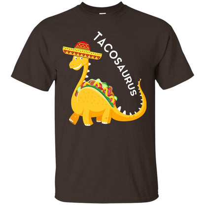 Tacosaurus Tacos Dinosaurus Cinco De Mayo Mexican T-shirt Dark Chocolate