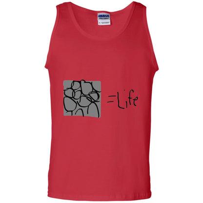 Cobblestone Equals Life Video Game Gamers Shirt Red