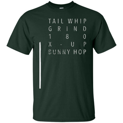 Scooter Tricks T-shirt Tail Whip Grind 180 X-up Bunny Hop Forest Green