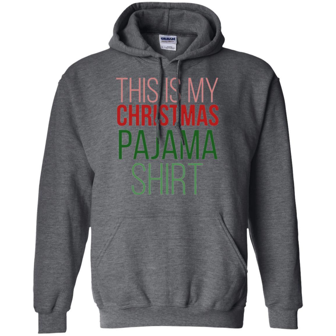 Christmas T-shirt This Is My Christmas Pajama Dark Heather