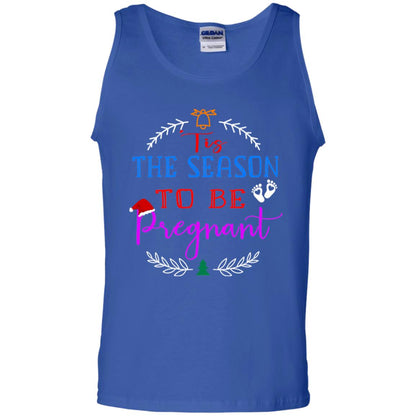Tis Season To Be Pregnant Pregnancy Announcement Gift Shirt Royal