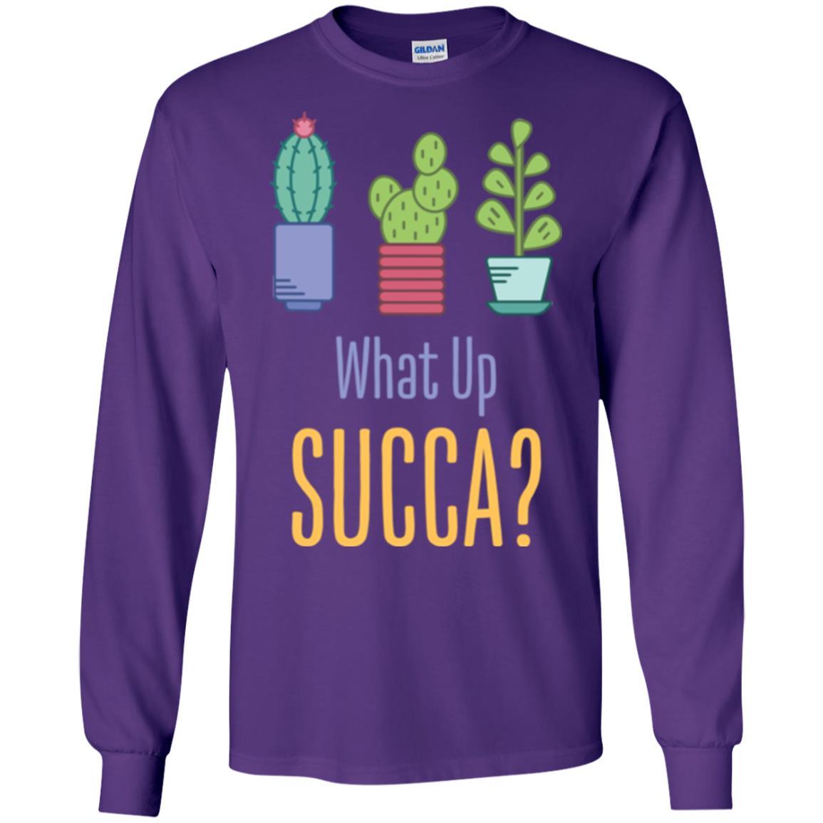 Cactus T-shirt What Up Succa Purple