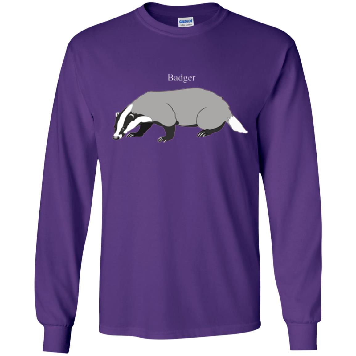 Fierce Badger T-shirt Purple