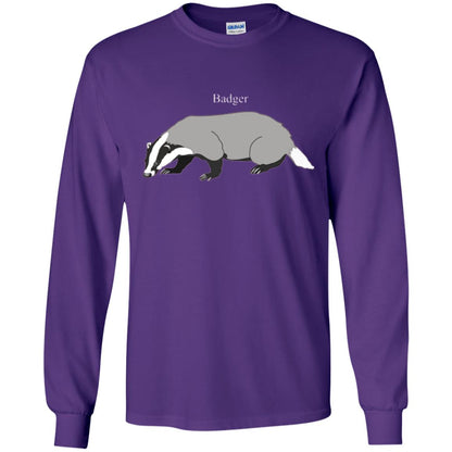 Fierce Badger T-shirt Purple