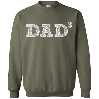 Men_s Dad3, Three Kids Father_s Day, Father Of Three T-shirt Military Green