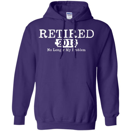 Retired T-shirt 2018 No Longer My Problem Purple