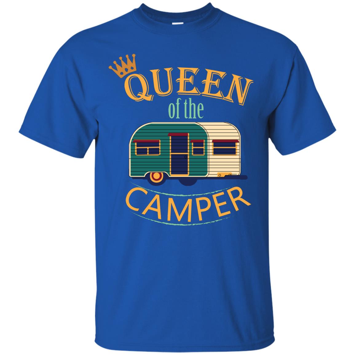 Queen Of The Camper Camping Lover Shirt Royal