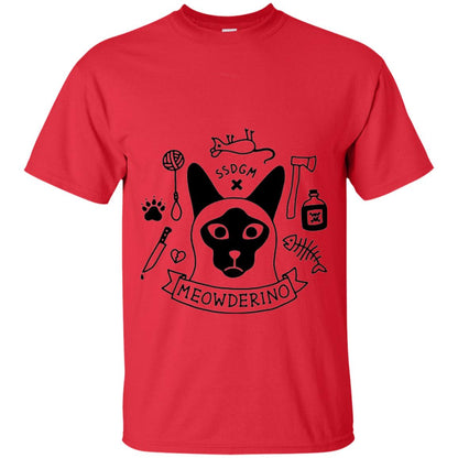 Meowderino T-shirt True Crime Cat Red