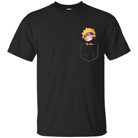 Naruto In Pocket Shirt Black