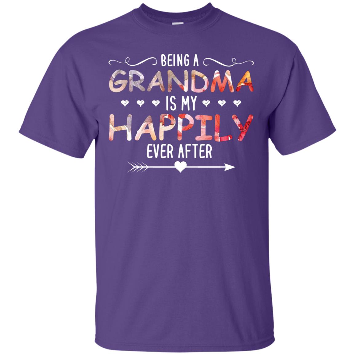 Being Grandma Is My Happily Ever After Parent_s Day Shirt For Grandmother Purple