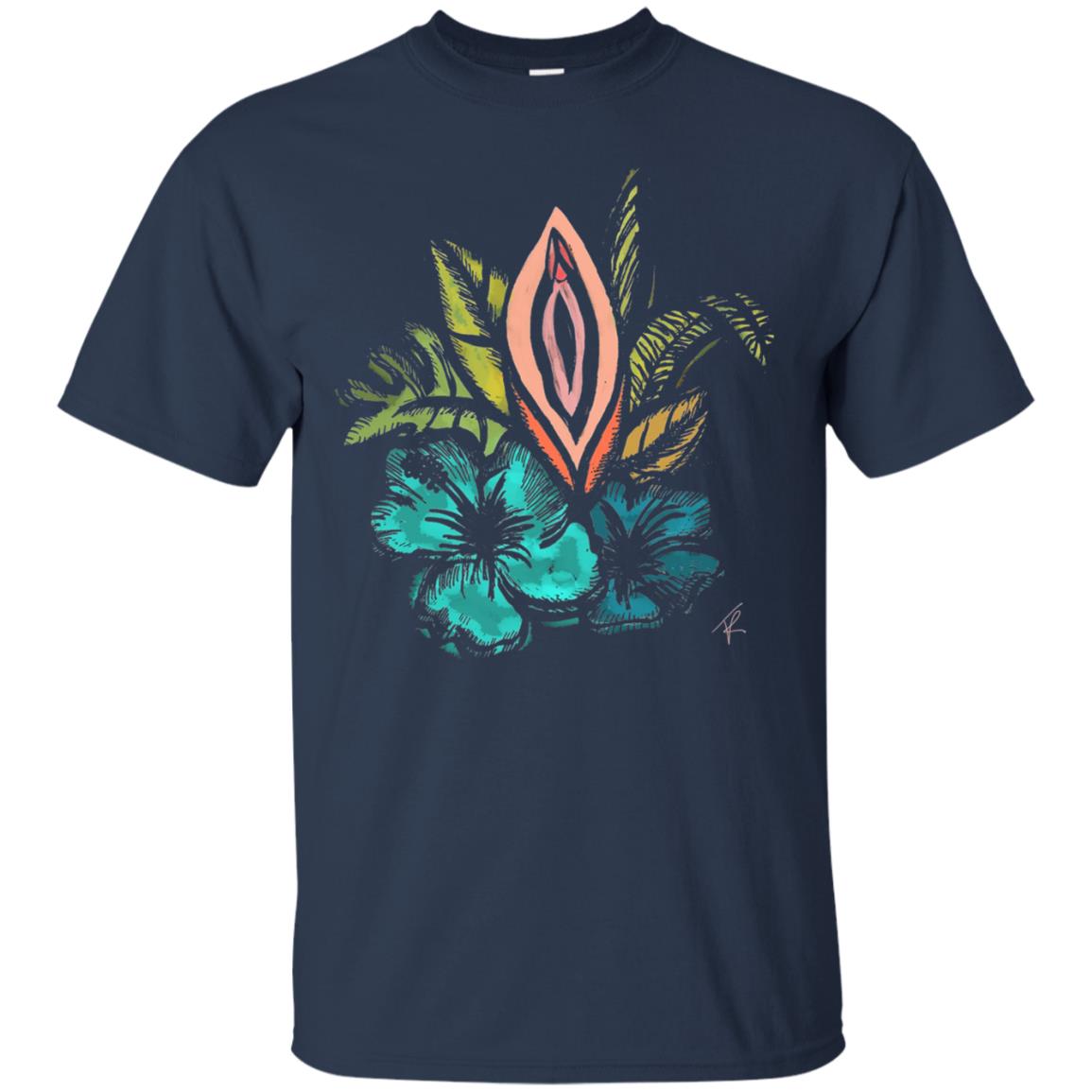 Vagina Tropical T-shirt Navy