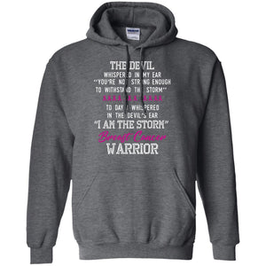 Breast Cancer Warrior T-shirt I Am The Storm Breast Cancer Warrior With Pink Ribbons