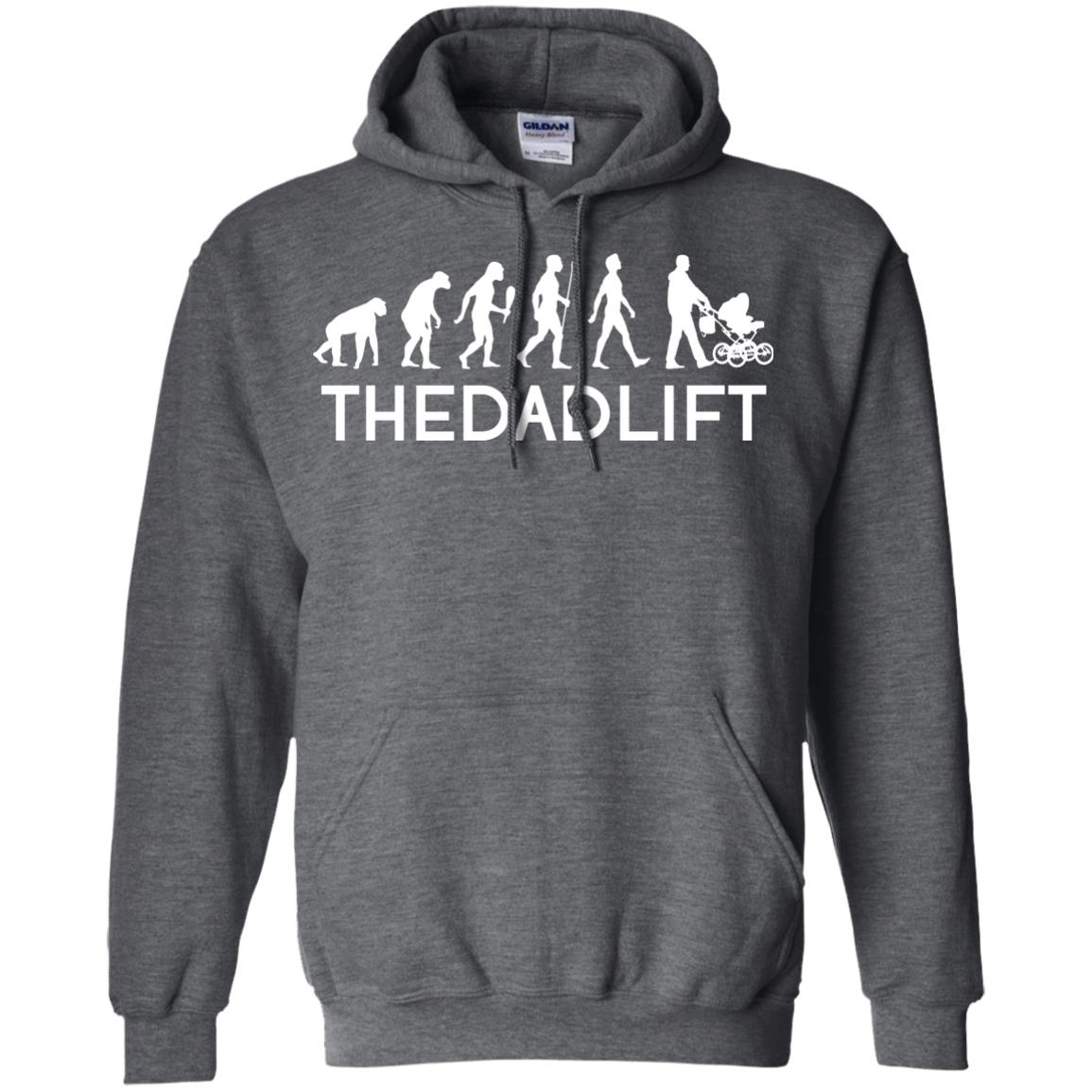 The Evolution Of Man T-shirt The Dad Lift Dark Heather