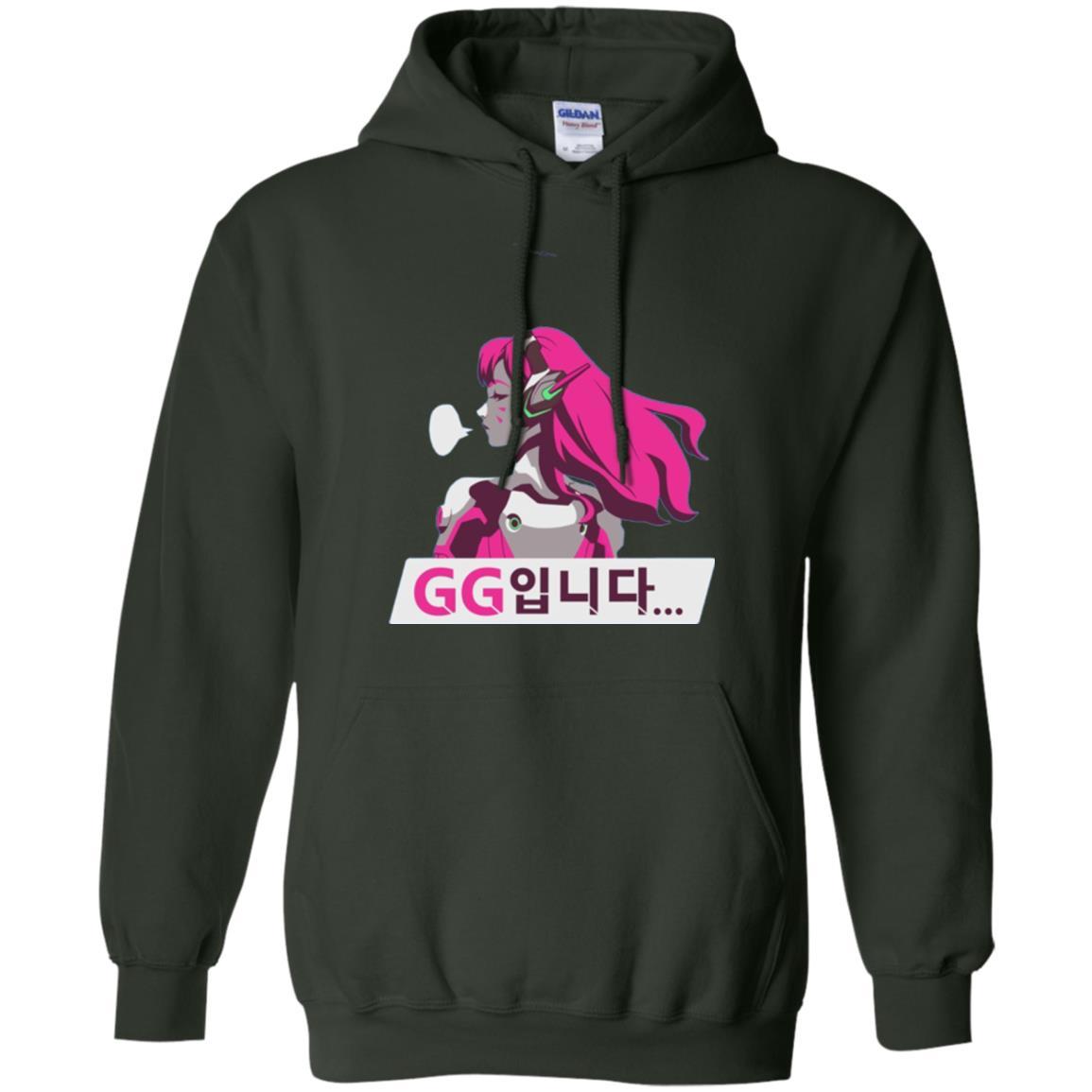 Overwatch D. Va Gg Spray T-shirt Forest Green
