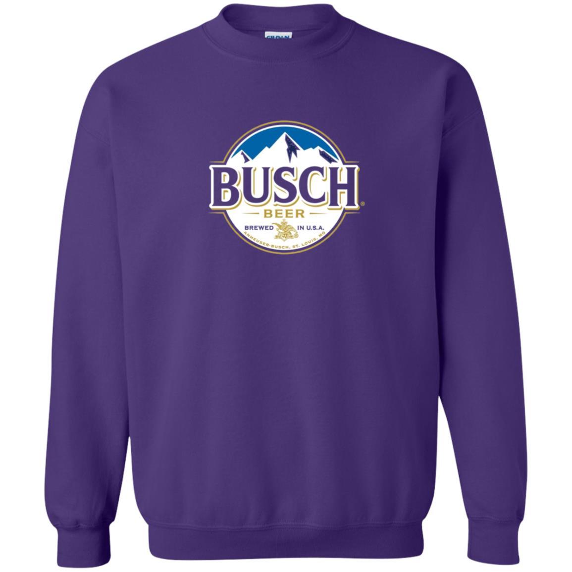 Beer Lovers T-shirt Busch Beer Purple
