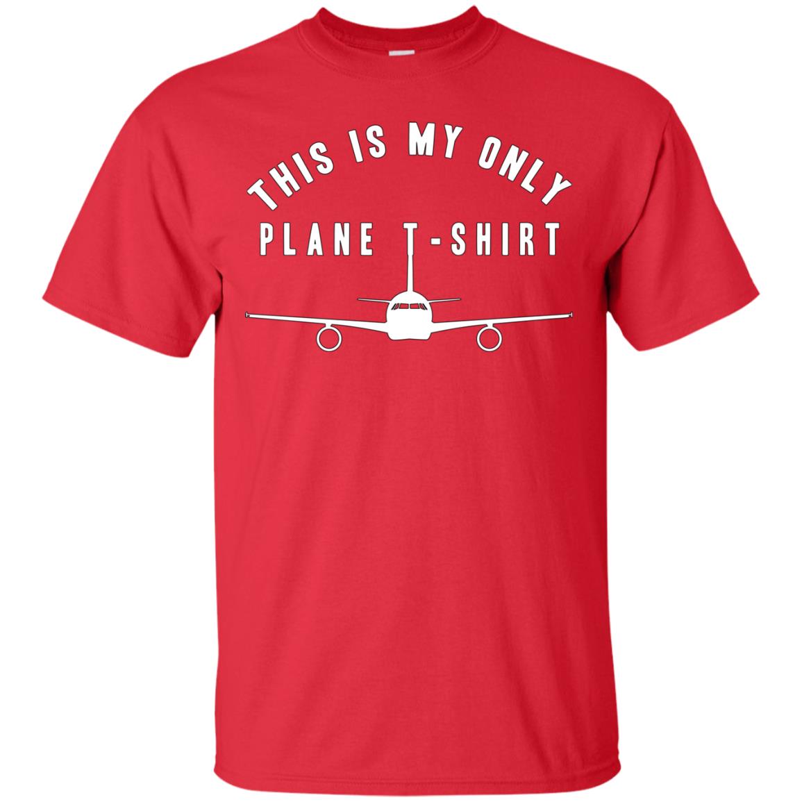 This Is My Only Plane T-shirt Red