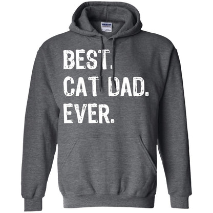Cat Lover T-shirt Best Cat Dad Ever Dark Heather