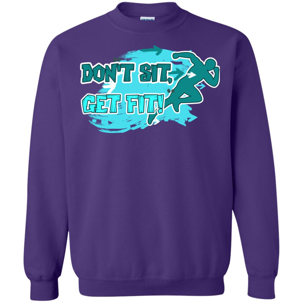 Dont Sit Get Fit Runner Shirt Purple