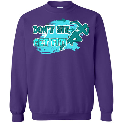 Dont Sit Get Fit Runner Shirt Purple