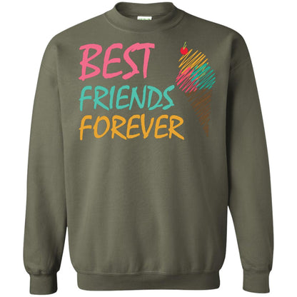 Best Friends Forever Ice Cream Lover T-shirt Military Green